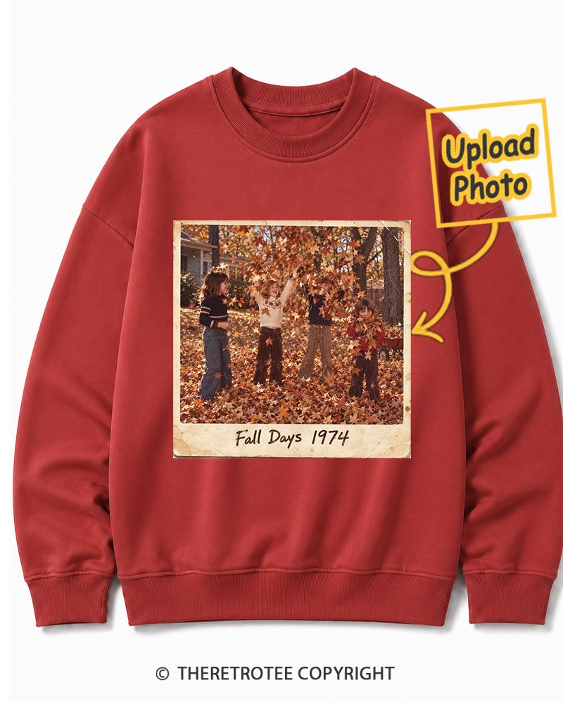 TheRetroTee Personalized Fall Memories 1974 Sweatshirt