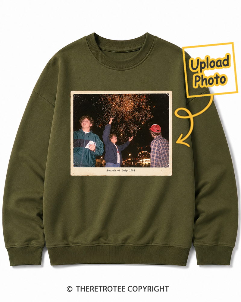 TheRetroTee Personalized Fourth of July 1982 Sweatshirt