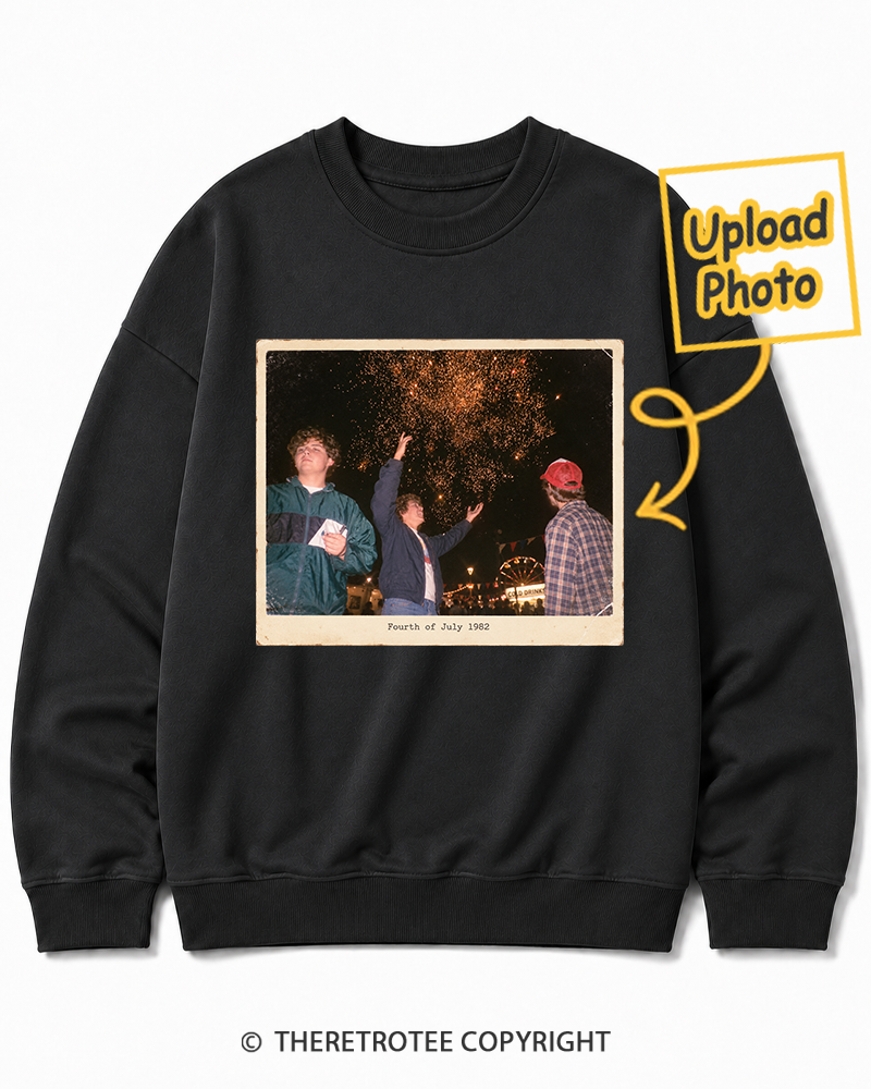 TheRetroTee Personalized Fourth of July 1982 Sweatshirt