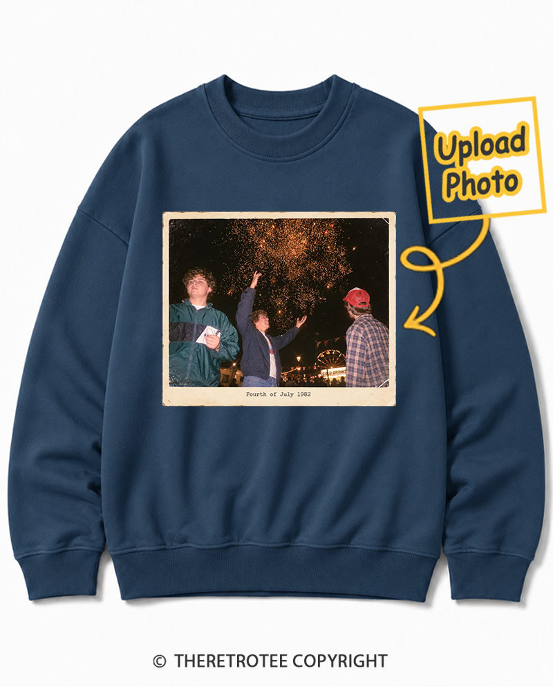 TheRetroTee Personalized Fourth of July 1982 Sweatshirt