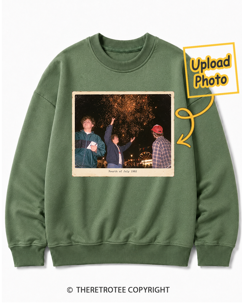 TheRetroTee Personalized Fourth of July 1982 Sweatshirt