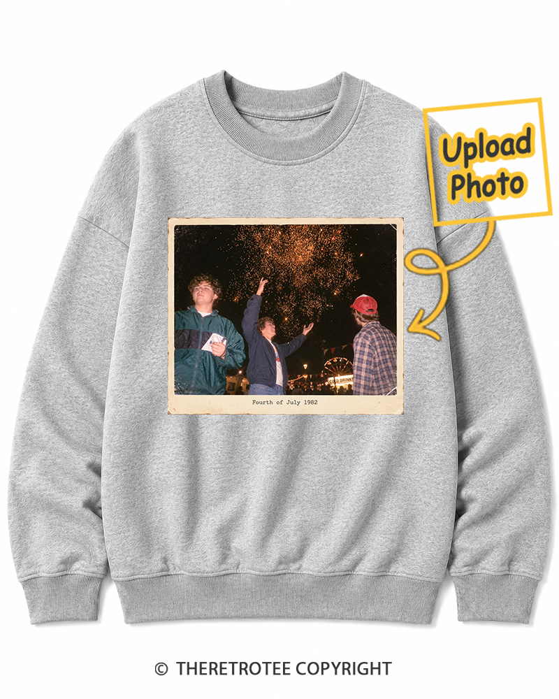 TheRetroTee Personalized Fourth of July 1982 Sweatshirt