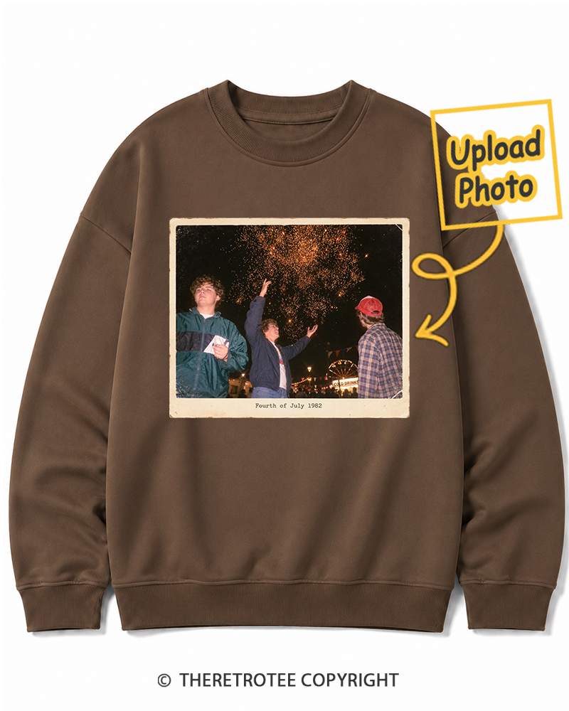 TheRetroTee Personalized Fourth of July 1982 Sweatshirt