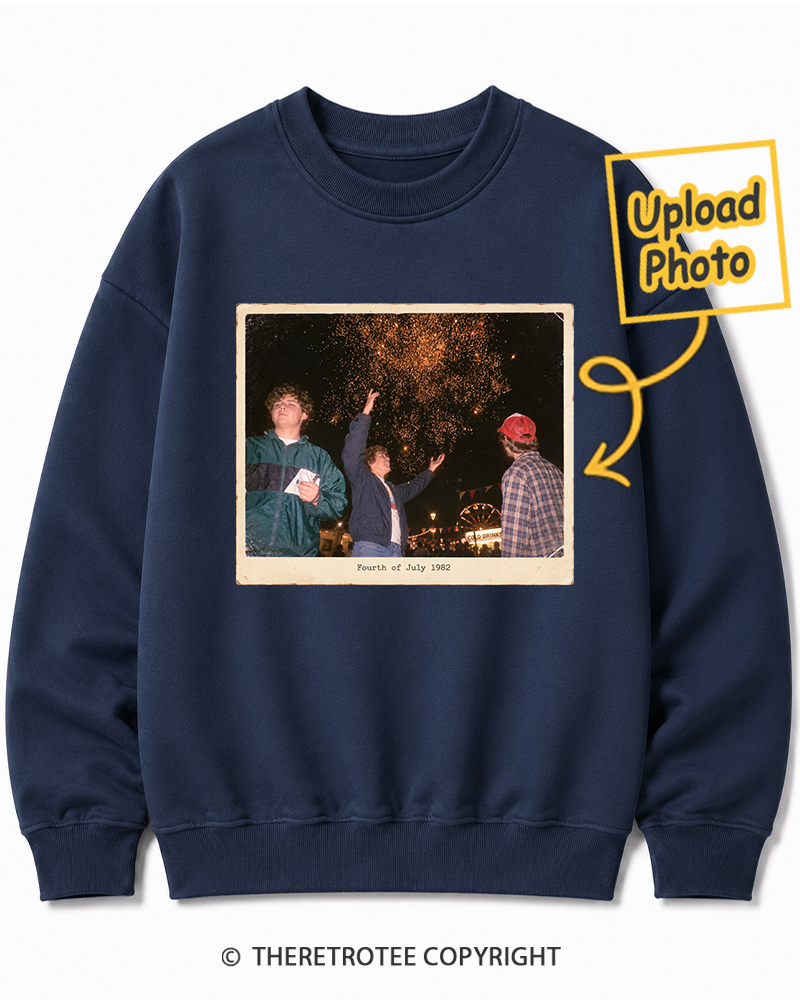 TheRetroTee Personalized Fourth of July 1982 Sweatshirt