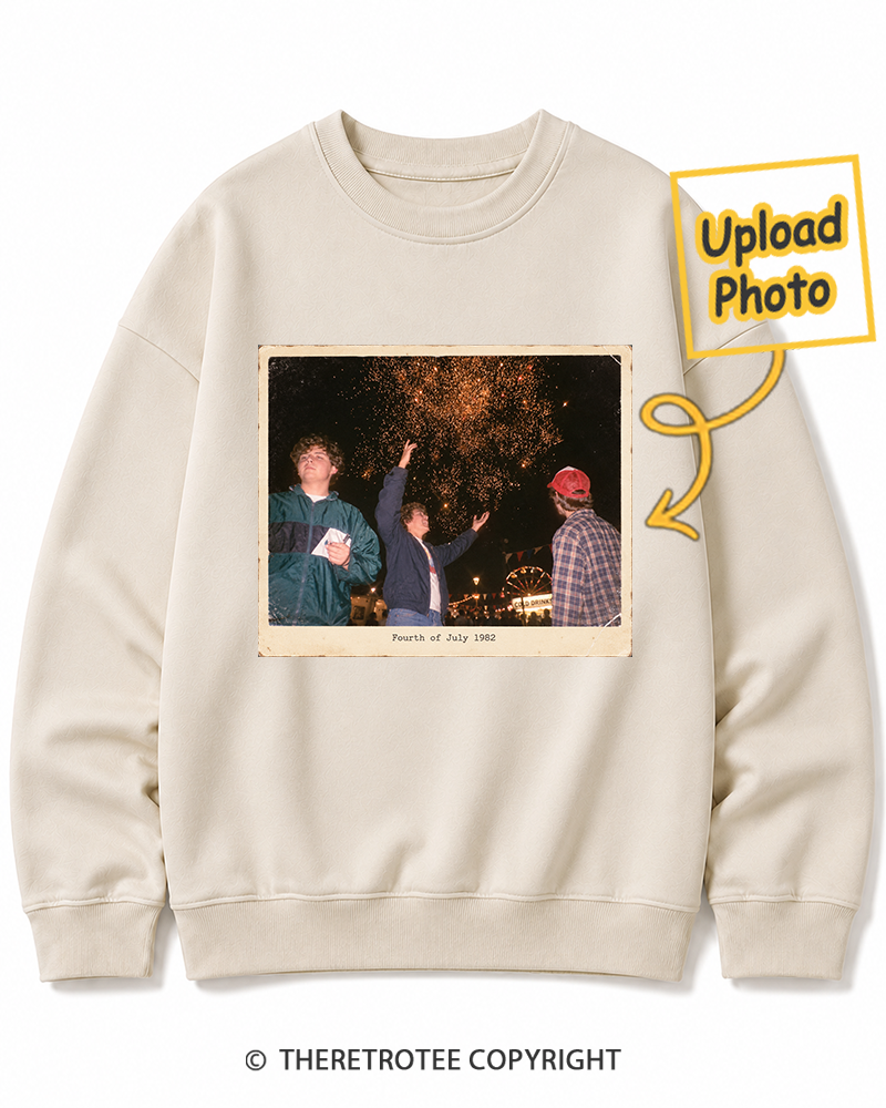 TheRetroTee Personalized Fourth of July 1982 Sweatshirt