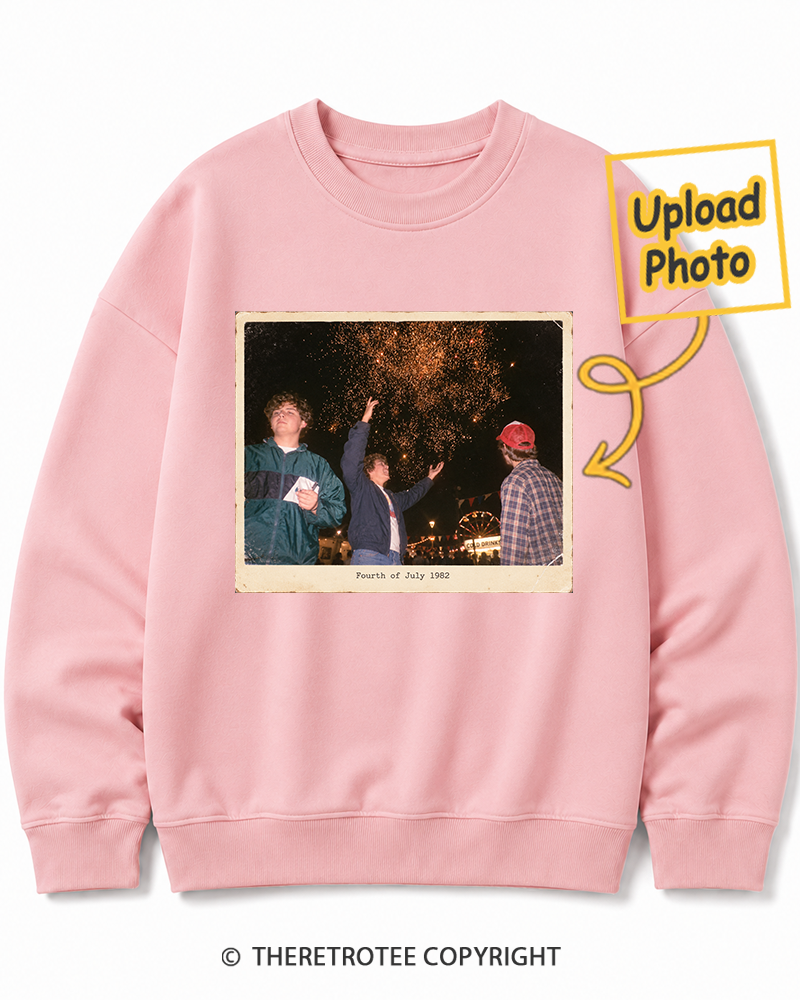 TheRetroTee Personalized Fourth of July 1982 Sweatshirt