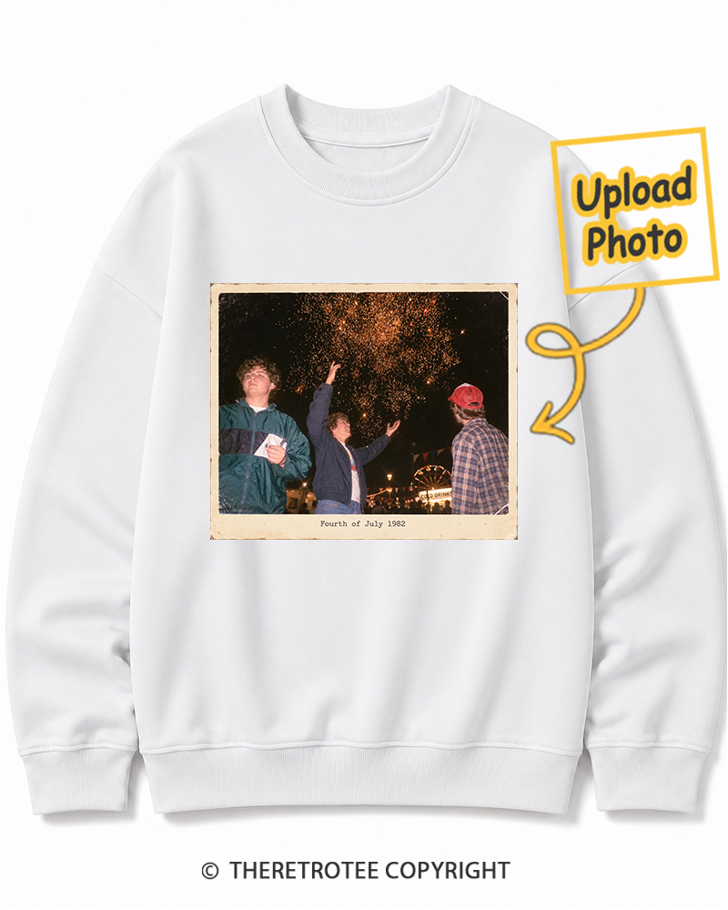 TheRetroTee Personalized Fourth of July 1982 Sweatshirt