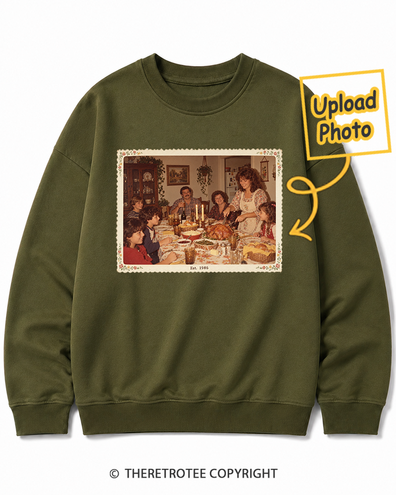 TheRetroTee Personalized Around the Table 1986 Sweatshirt