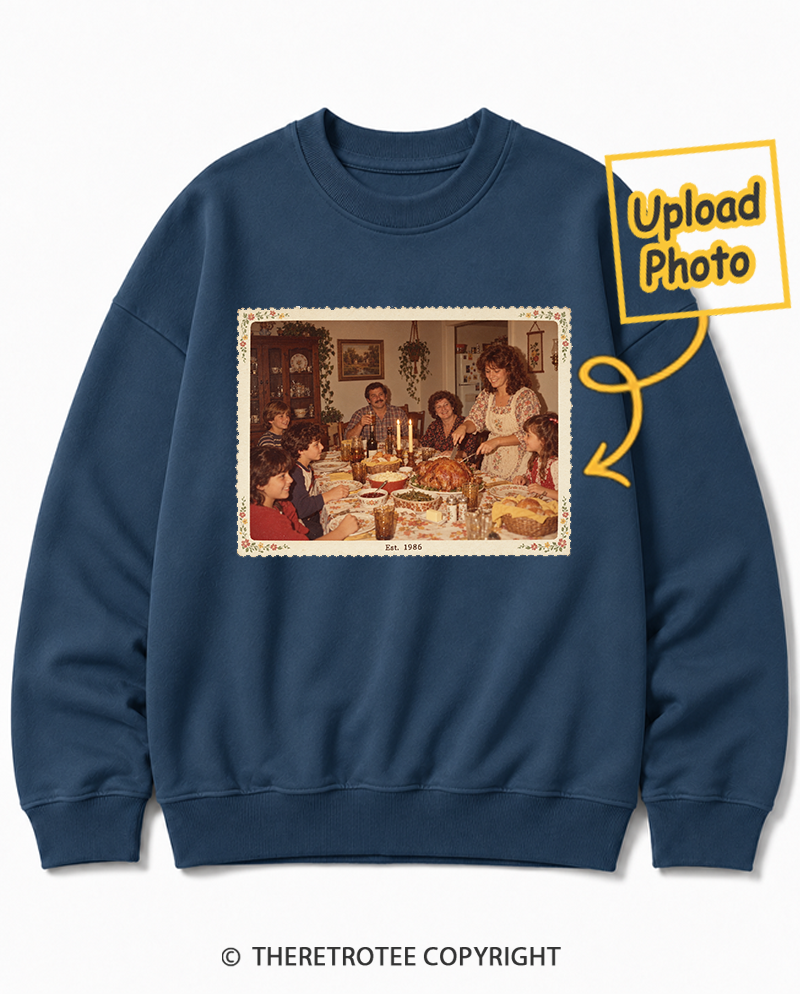 TheRetroTee Personalized Around the Table 1986 Sweatshirt