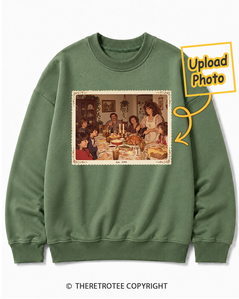 TheRetroTee Personalized Around the Table 1986 Sweatshirt