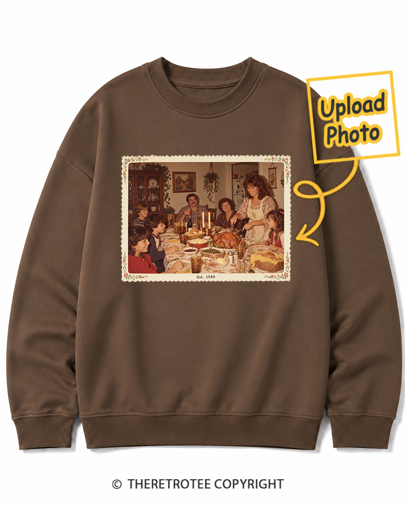 TheRetroTee Personalized Around the Table 1986 Sweatshirt