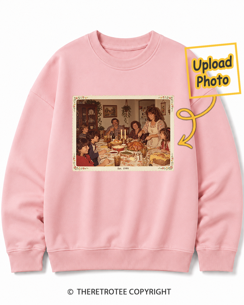 TheRetroTee Personalized Around the Table 1986 Sweatshirt
