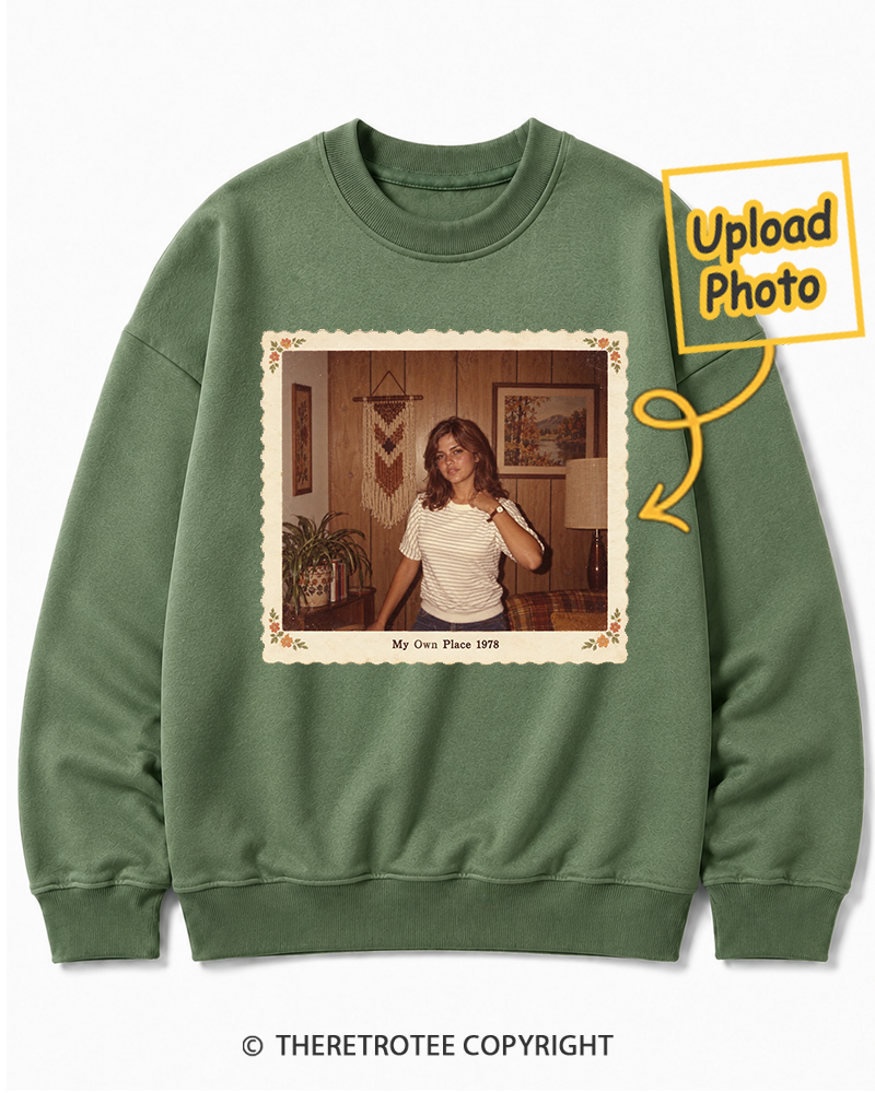 TheRetroTee Personalized My Own Place 1978 Sweatshirt