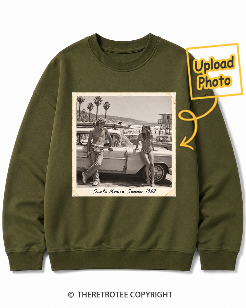 TheRetroTee Personalized Santa Monica Summer 1968 Sweatshirt