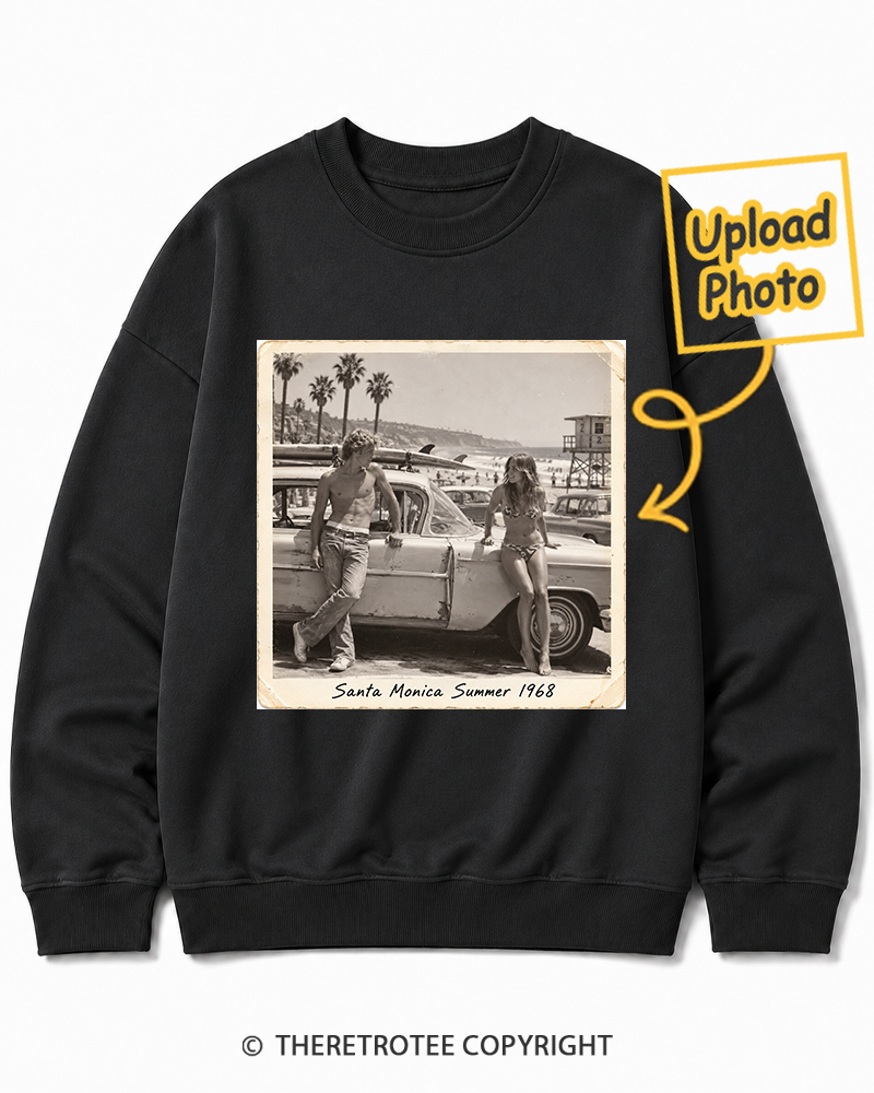TheRetroTee Personalized Santa Monica Summer 1968 Sweatshirt