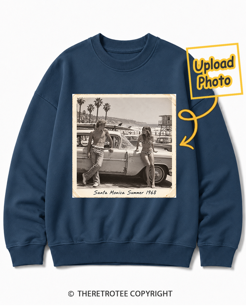 TheRetroTee Personalized Santa Monica Summer 1968 Sweatshirt