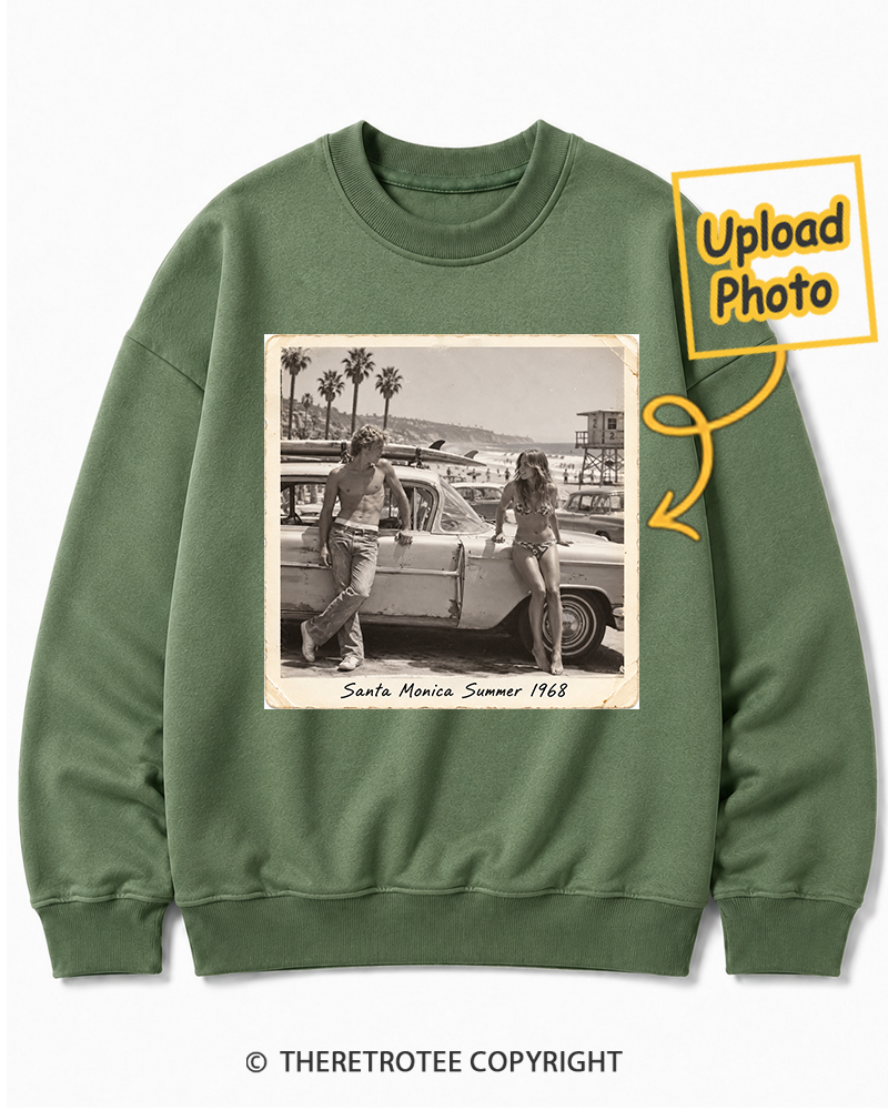 TheRetroTee Personalized Santa Monica Summer 1968 Sweatshirt