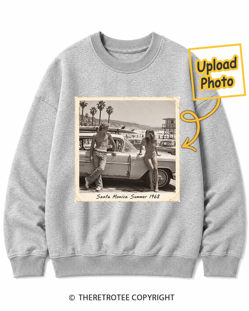 TheRetroTee Personalized Santa Monica Summer 1968 Sweatshirt