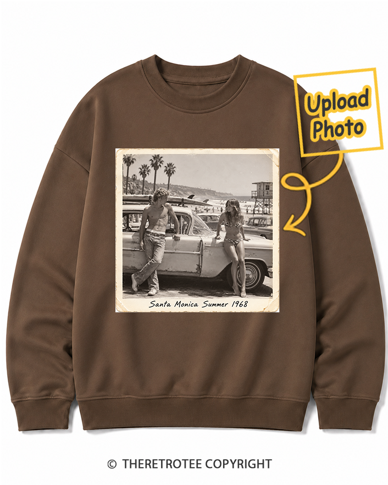 TheRetroTee Personalized Santa Monica Summer 1968 Sweatshirt