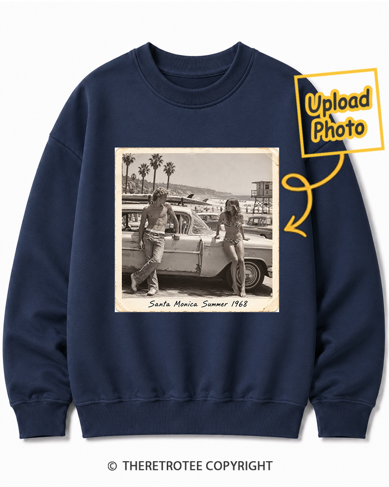 TheRetroTee Personalized Santa Monica Summer 1968 Sweatshirt