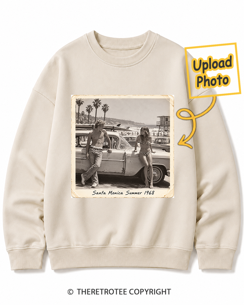 TheRetroTee Personalized Santa Monica Summer 1968 Sweatshirt