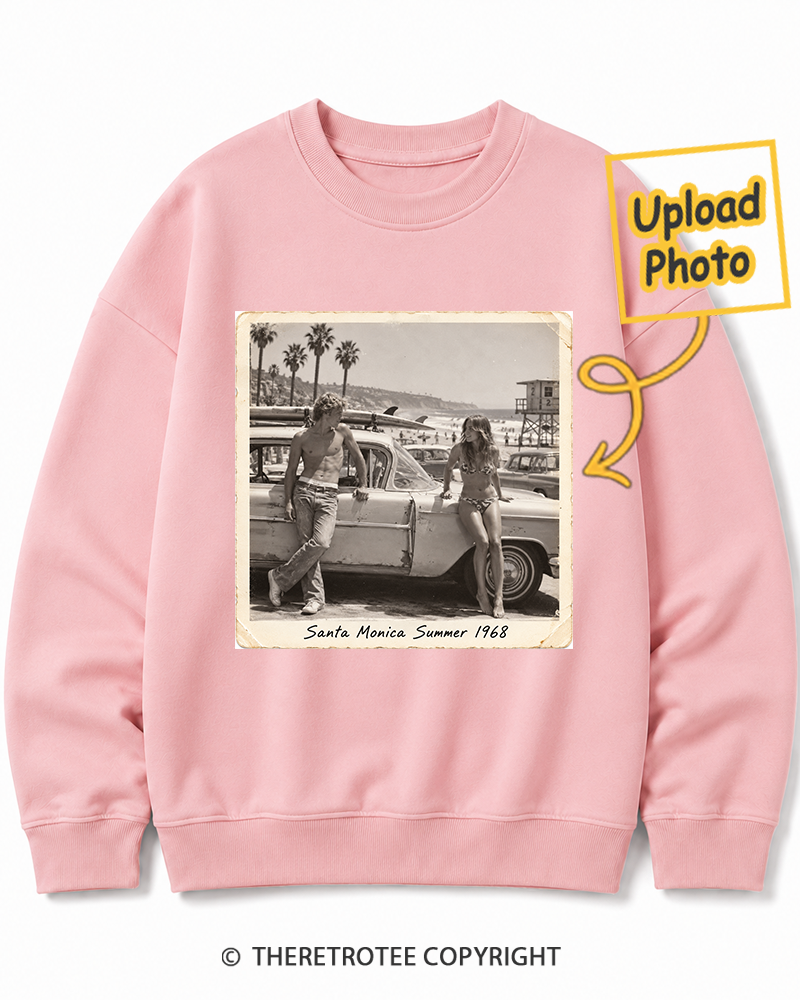 TheRetroTee Personalized Santa Monica Summer 1968 Sweatshirt