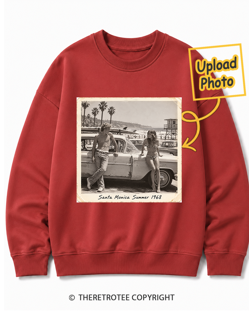 TheRetroTee Personalized Santa Monica Summer 1968 Sweatshirt