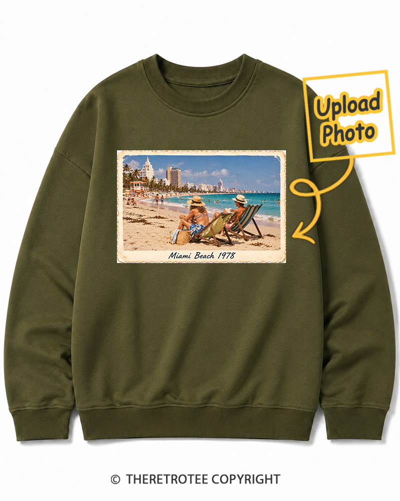 TheRetroTee Personalized Miami Beach 1978 Sweatshirt