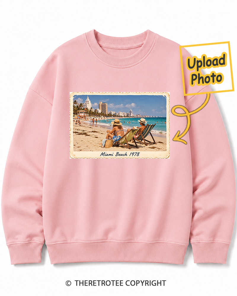 TheRetroTee Personalized Miami Beach 1978 Sweatshirt