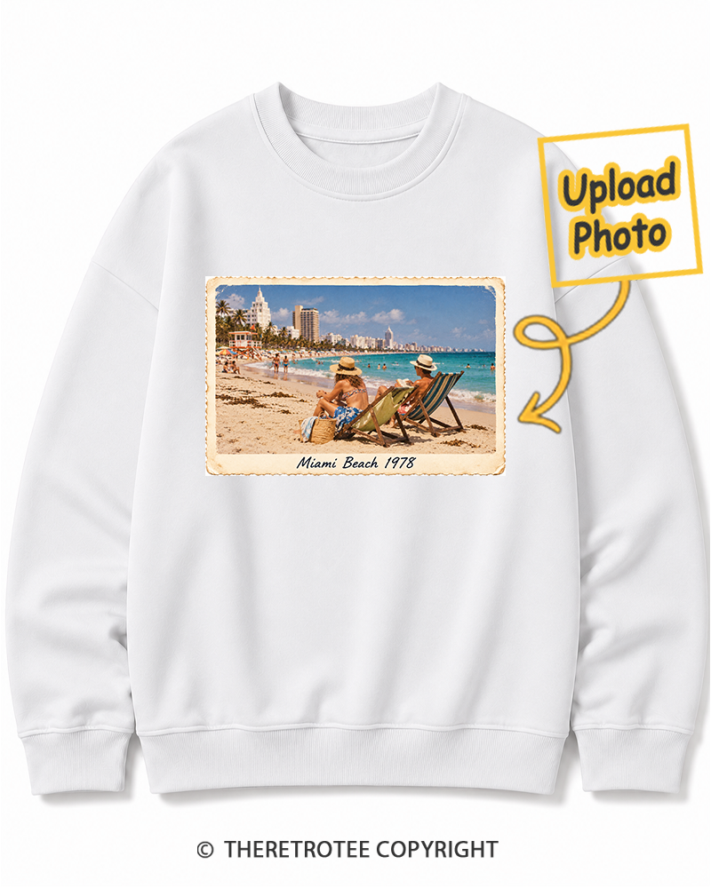 TheRetroTee Personalized Miami Beach 1978 Sweatshirt
