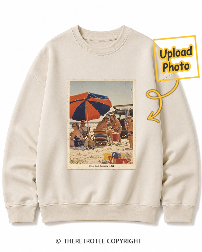 TheRetroTee Personalized Cape Cod Summer 1972 Sweatshirt