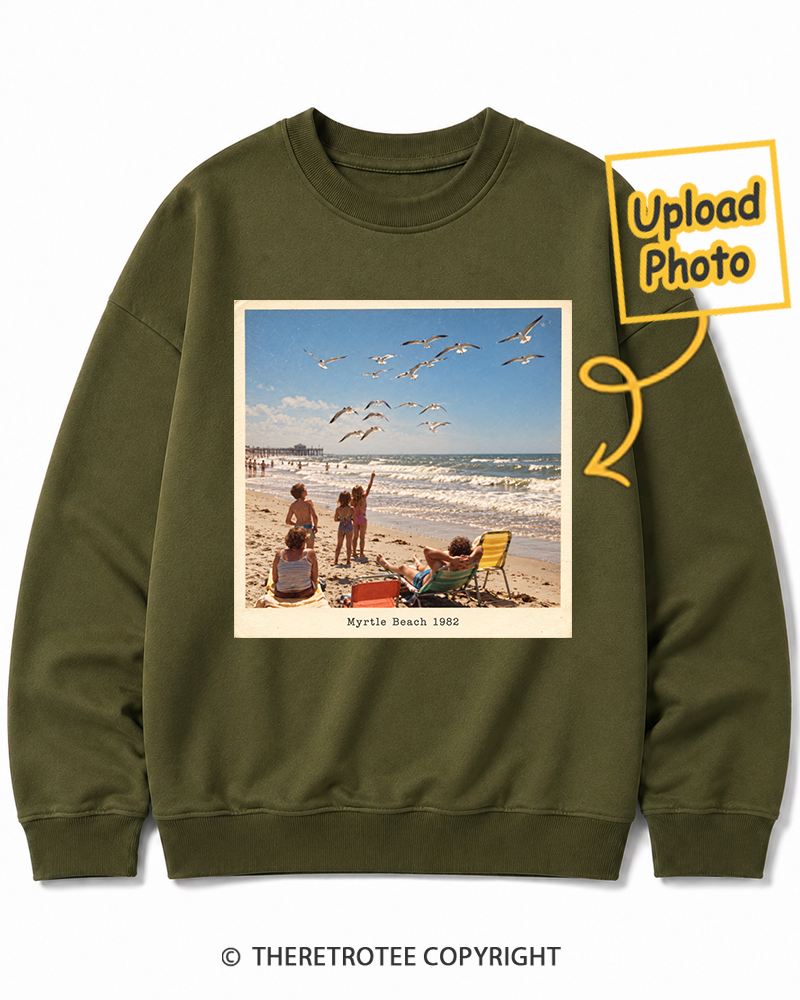 TheRetroTee Personalized Myrtle Beach 1982 Sweatshirt
