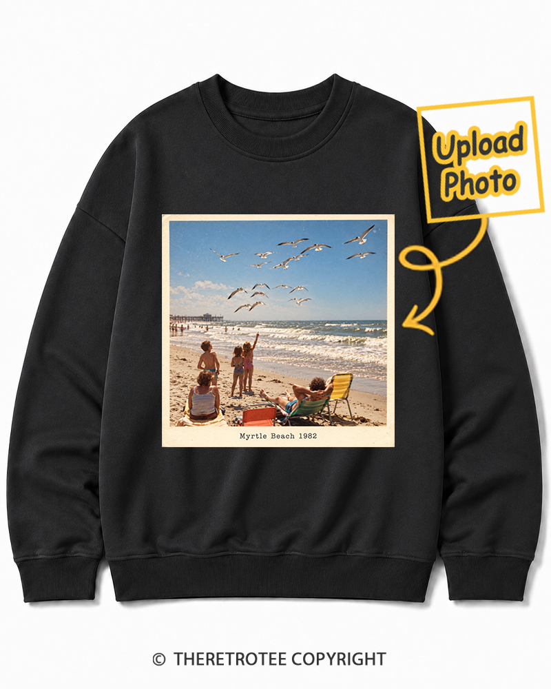 TheRetroTee Personalized Myrtle Beach 1982 Sweatshirt