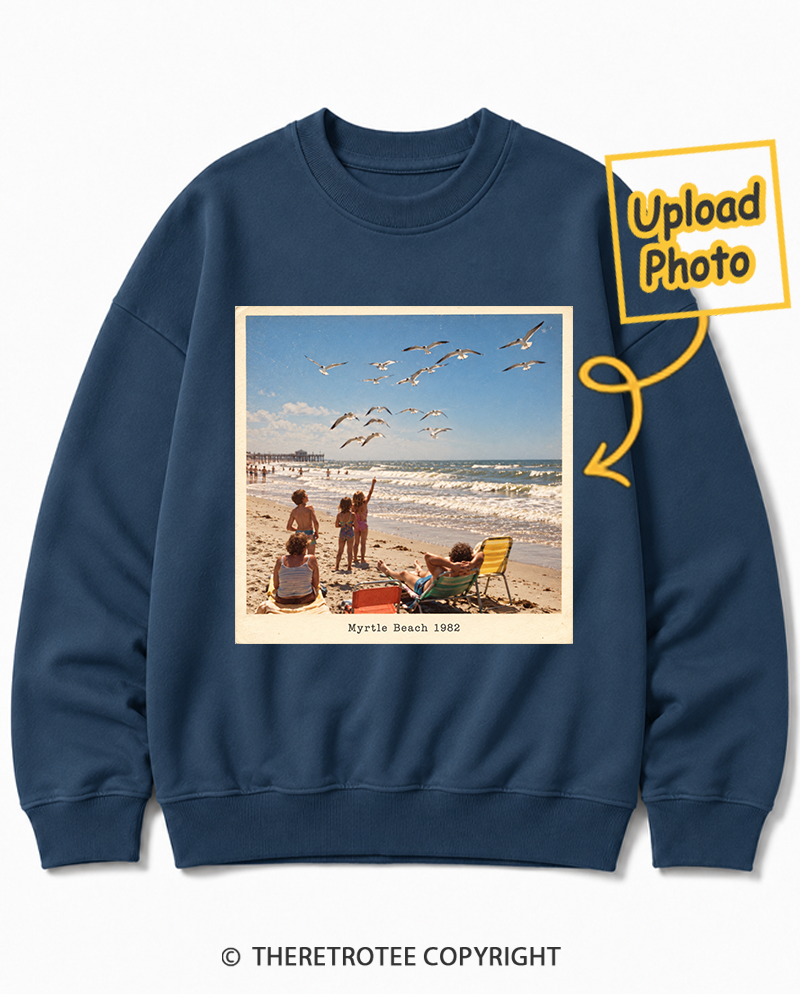 TheRetroTee Personalized Myrtle Beach 1982 Sweatshirt