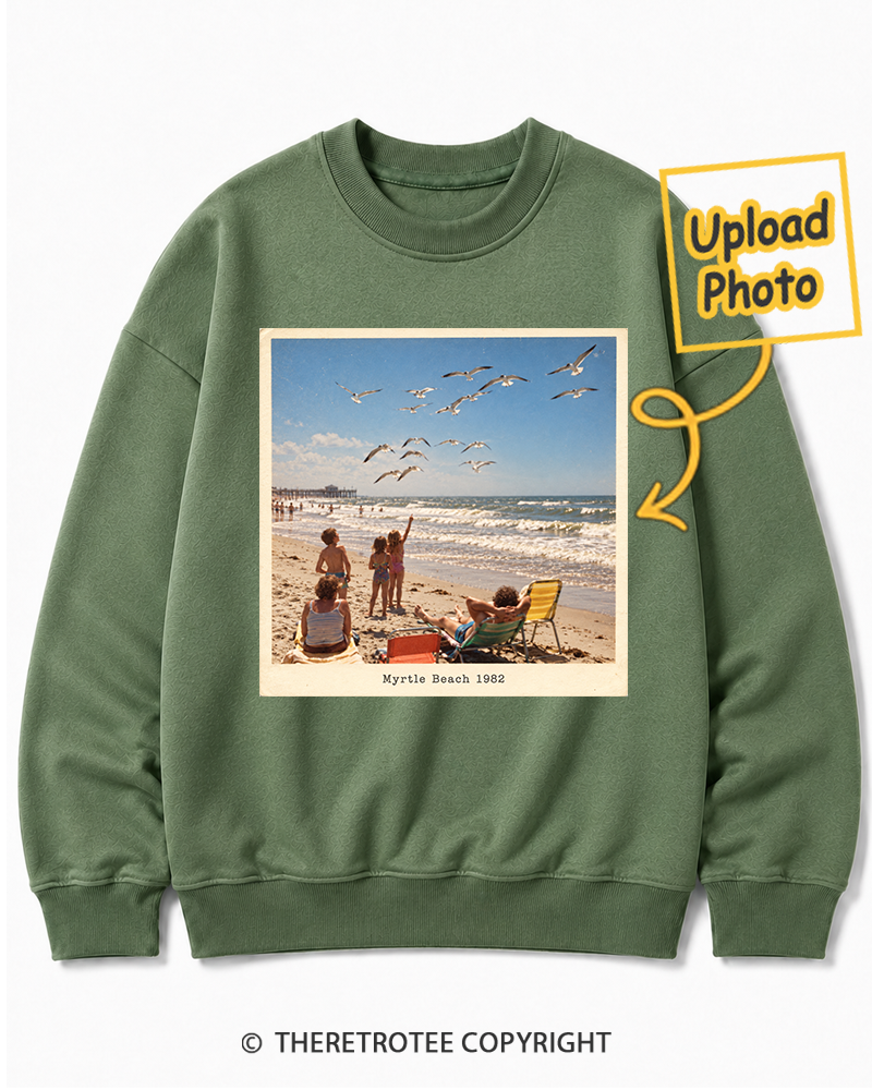 TheRetroTee Personalized Myrtle Beach 1982 Sweatshirt