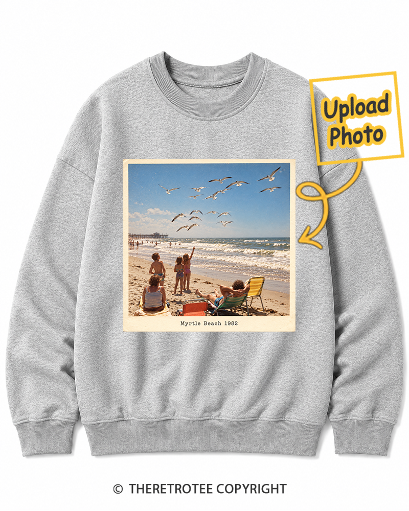 TheRetroTee Personalized Myrtle Beach 1982 Sweatshirt