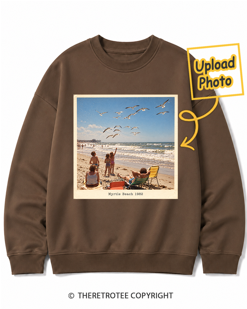 TheRetroTee Personalized Myrtle Beach 1982 Sweatshirt