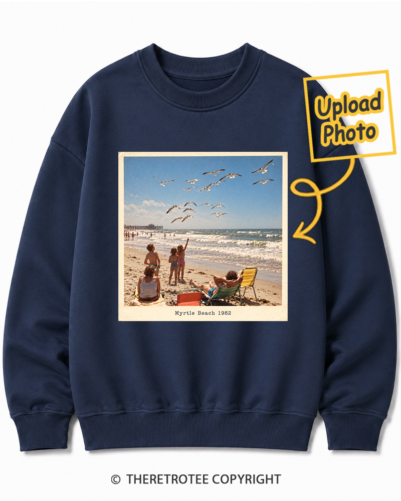 TheRetroTee Personalized Myrtle Beach 1982 Sweatshirt