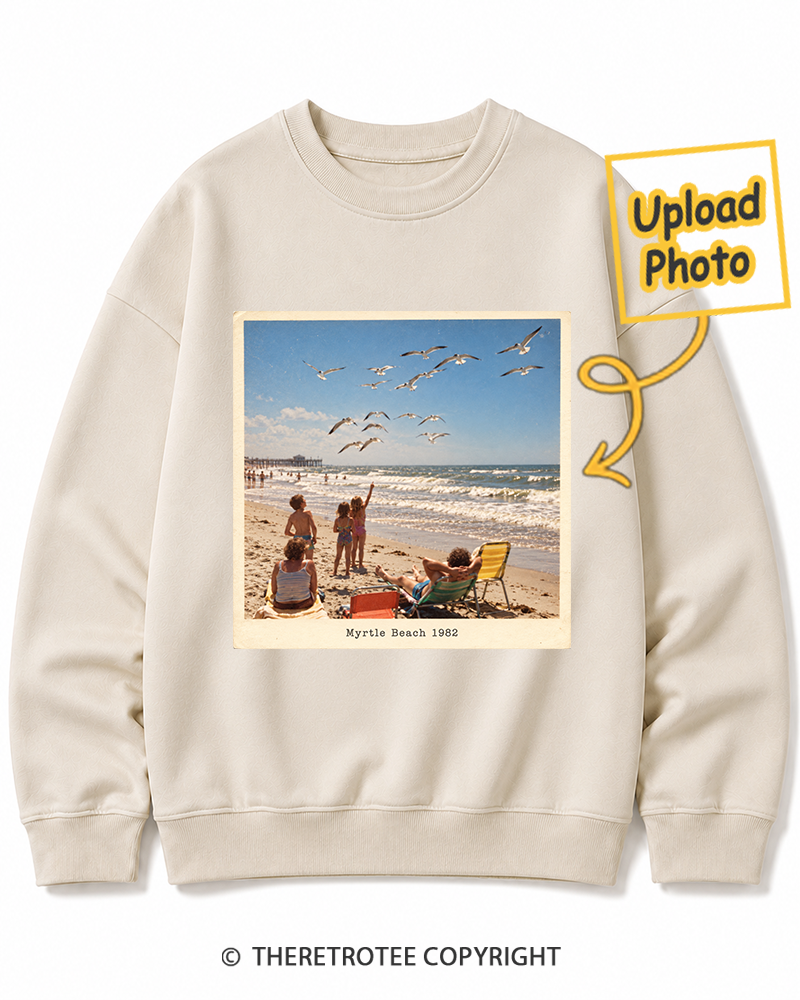 TheRetroTee Personalized Myrtle Beach 1982 Sweatshirt