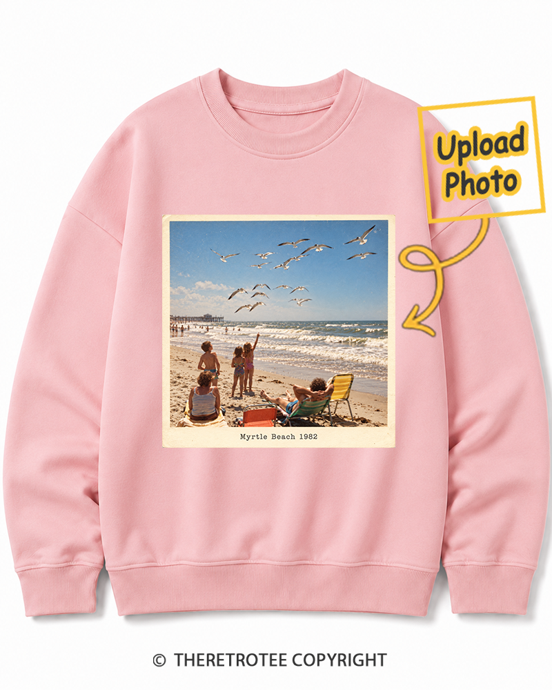 TheRetroTee Personalized Myrtle Beach 1982 Sweatshirt