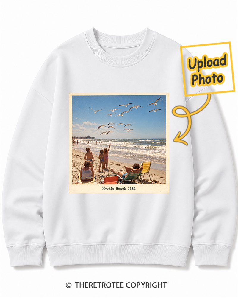 TheRetroTee Personalized Myrtle Beach 1982 Sweatshirt