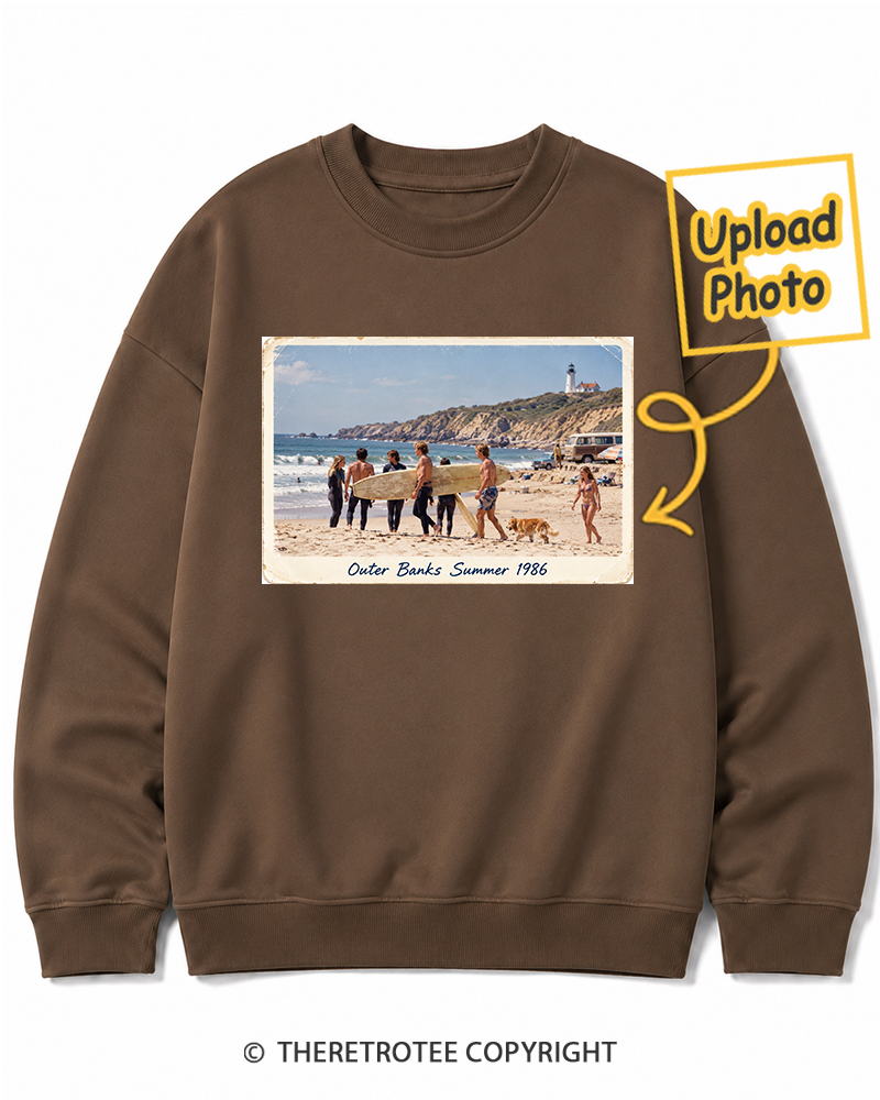 TheRetroTee Personalized Outer Banks Summer 1986 Sweatshirt