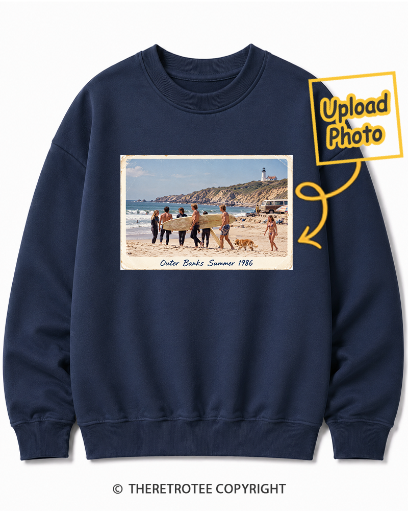 TheRetroTee Personalized Outer Banks Summer 1986 Sweatshirt