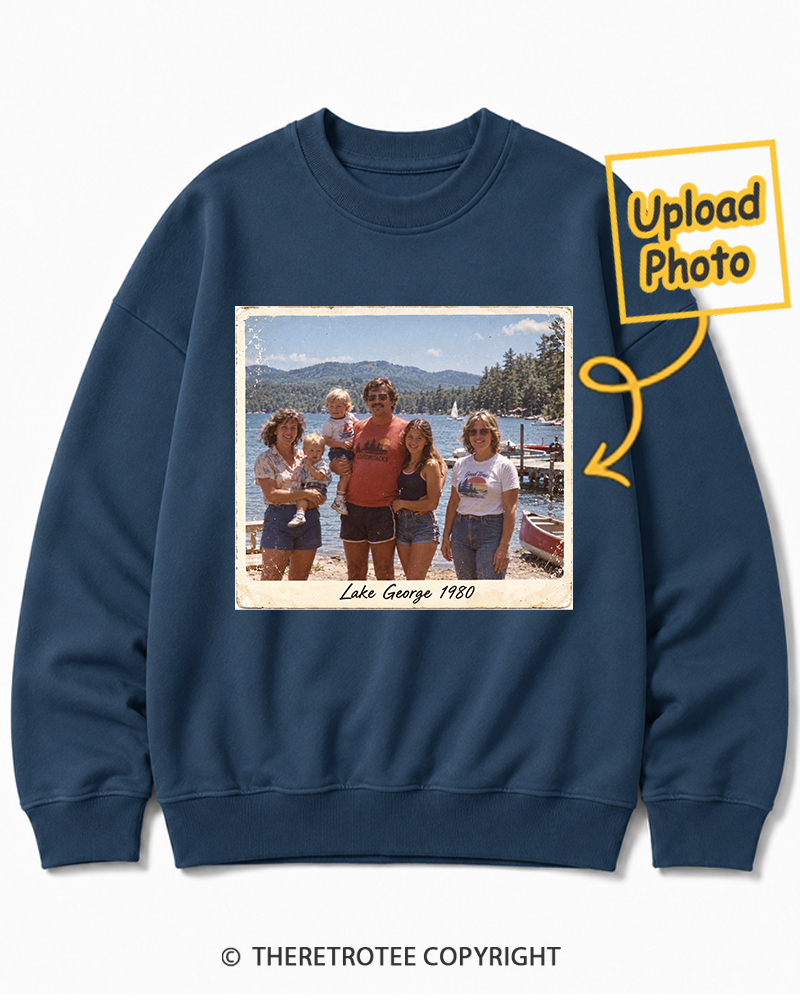 TheRetroTee Personalized Lake George 1980 Sweatshirt
