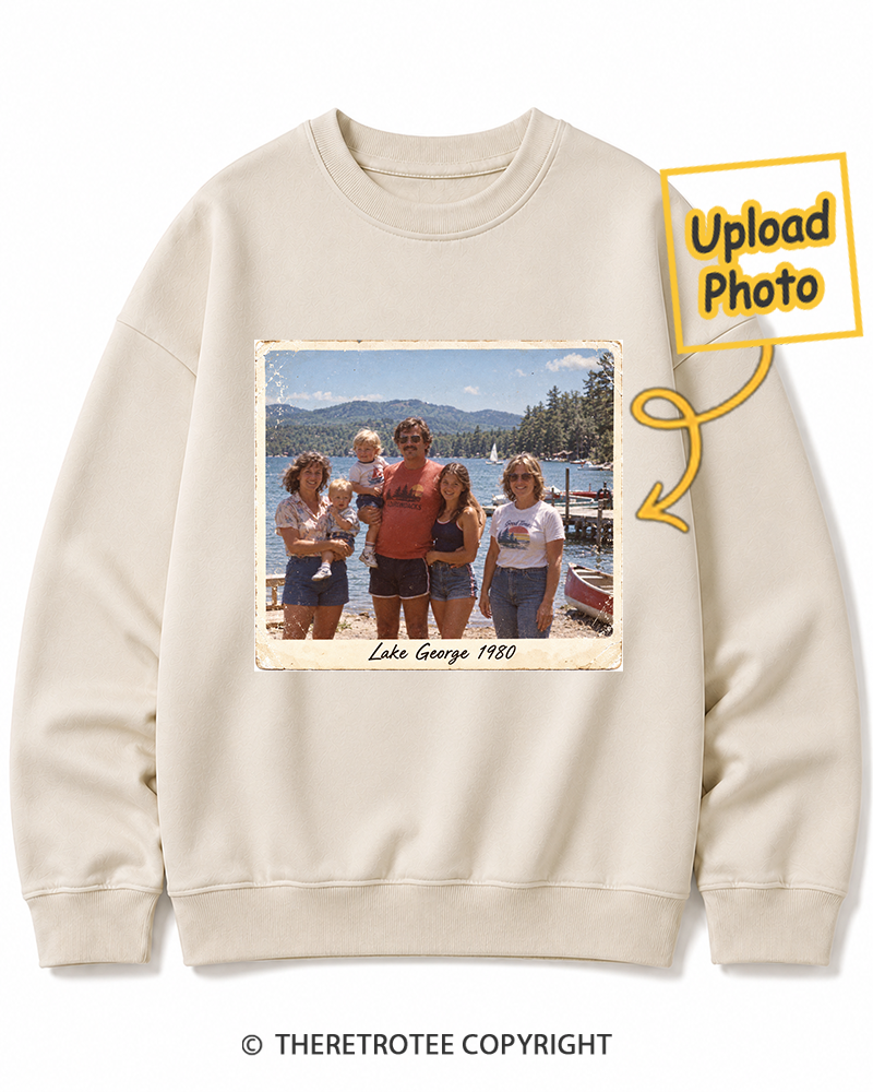 TheRetroTee Personalized Lake George 1980 Sweatshirt