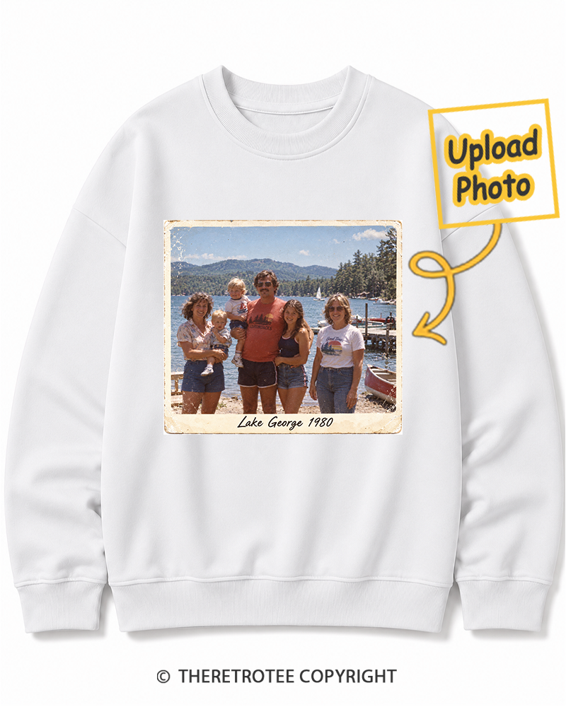 TheRetroTee Personalized Lake George 1980 Sweatshirt