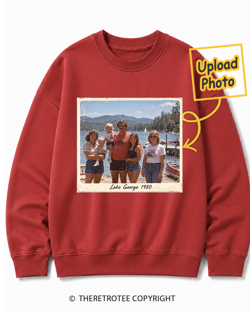 TheRetroTee Personalized Lake George 1980 Sweatshirt