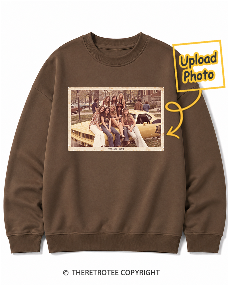 TheRetroTee Personalized Chicago 1974 Sweatshirt