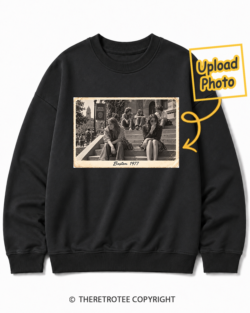 TheRetroTee Personalized Boston 1977 Sweatshirt