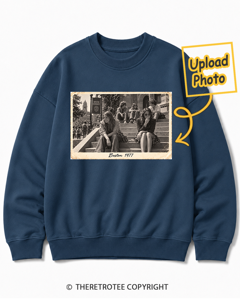 TheRetroTee Personalized Boston 1977 Sweatshirt